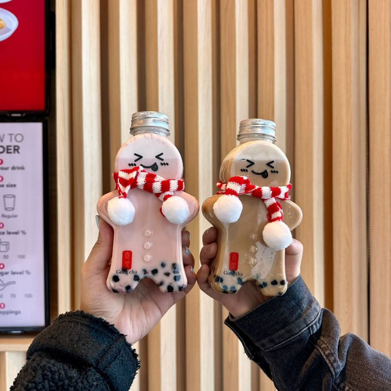 Gong Cha Has Adorable Gingerbread Man Bottles