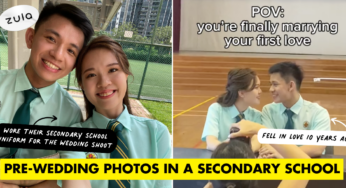 Singaporean Couple Took Their Pre-Wedding Photos At The Secondary School Where They First Fell In Love