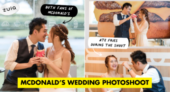 Singapore Couple Has Wedding Photoshoot At McDonald’s, Takes Their Love For Fast Food To The Next Level