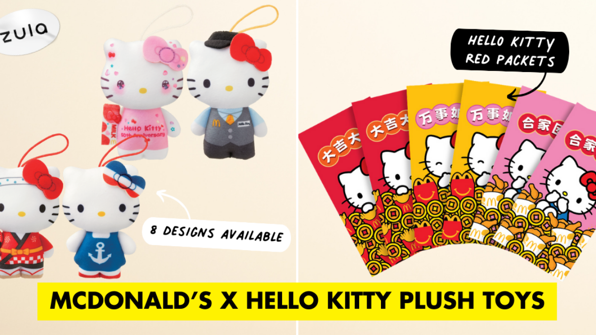 McDonald s Singapore Has 4 Sets Of Hello Kitty Plush Toys