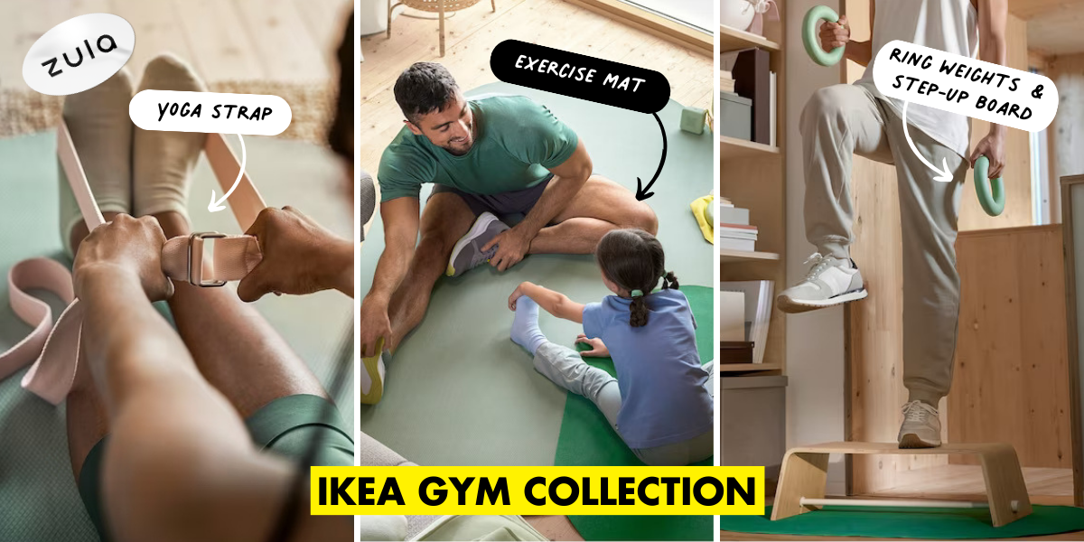 IKEA Has A Gym Collection With Exercise Mats, Training Weights & Yoga Bands So You Can Be A Fit Girlie At Home