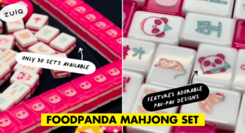 Foodpanda Now Has An All-Pink Mahjong Set With Panda Prints To Impress Your Kakis This CNY