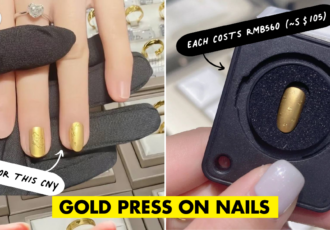 Gold Press On Nails