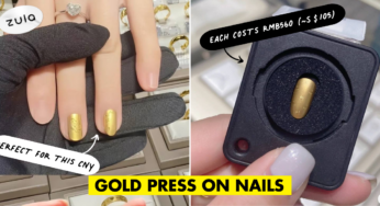 These Press On Nails Cost About $1K & Are Made Of Actual Gold For You To Flex Them This CNY