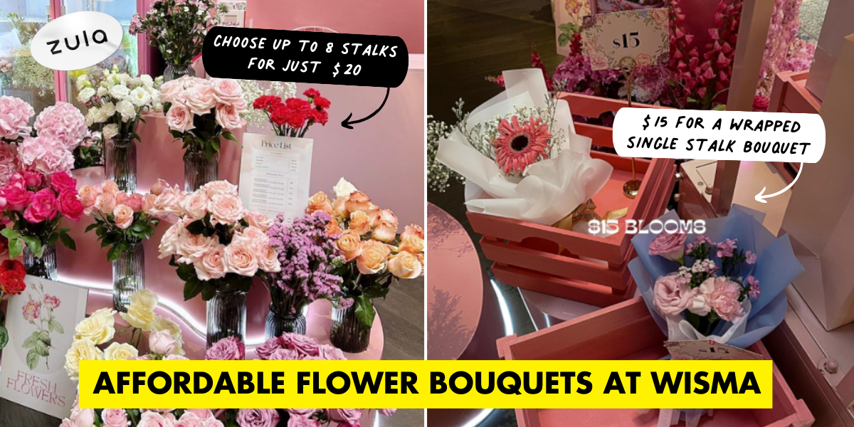 You Can Now Get Flower Bouquets From $12 At Wisma, Perfect As An Impromptu Gift For Your Date
