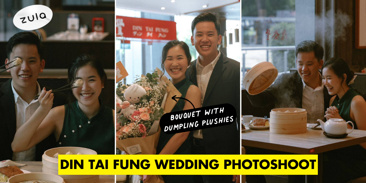 This Couple Had Their Wedding Shoot In Din Tai Fung, Shows Their True “Fillings” For Each Other