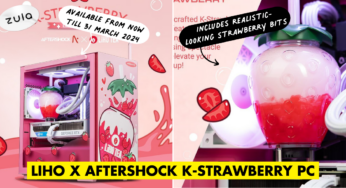 LiHO x Aftershock’s K-Strawberry PC Has Realistic Strawberries & A Straw To Sweeten Your Gaming Sessions