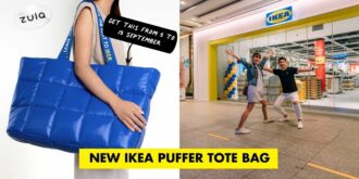 ikea resten puffer bag