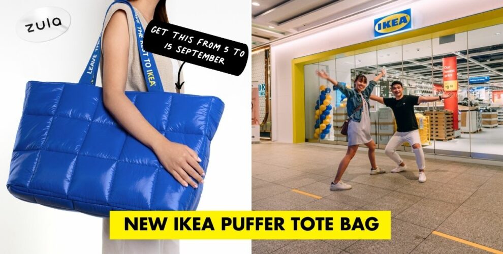 ikea resten puffer bag