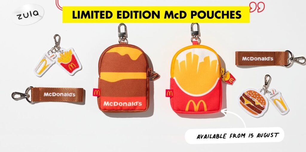 mcdonalds fries burger pocket pouch