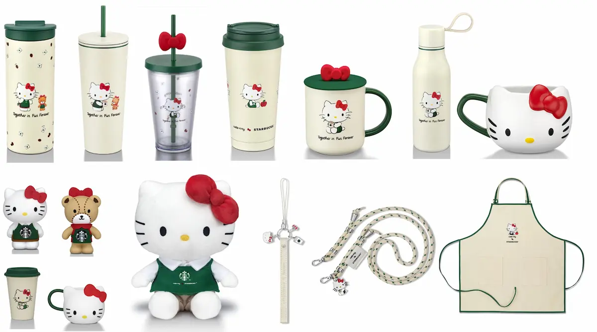 hello kitty starbucks merch