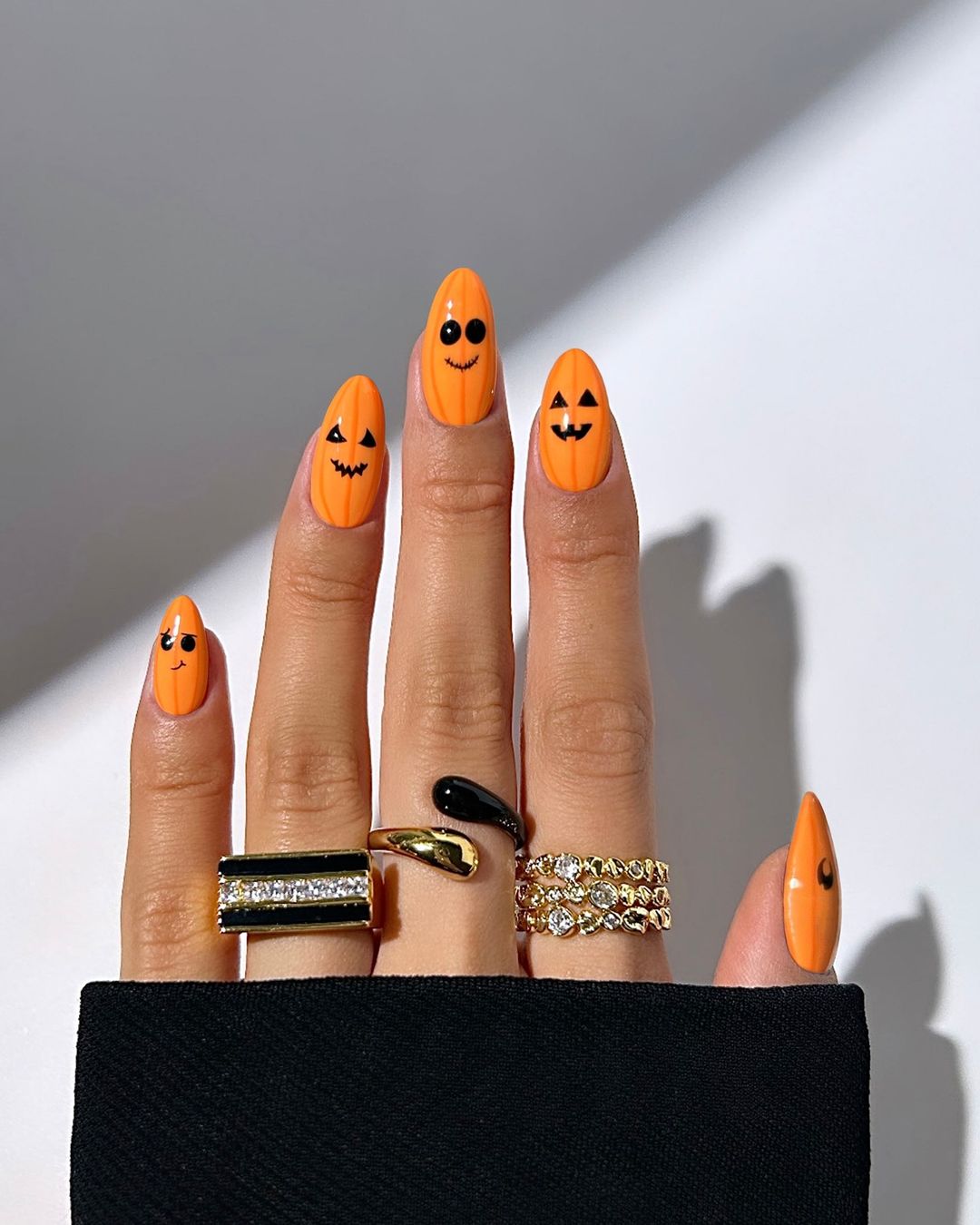 jack o lantern nails