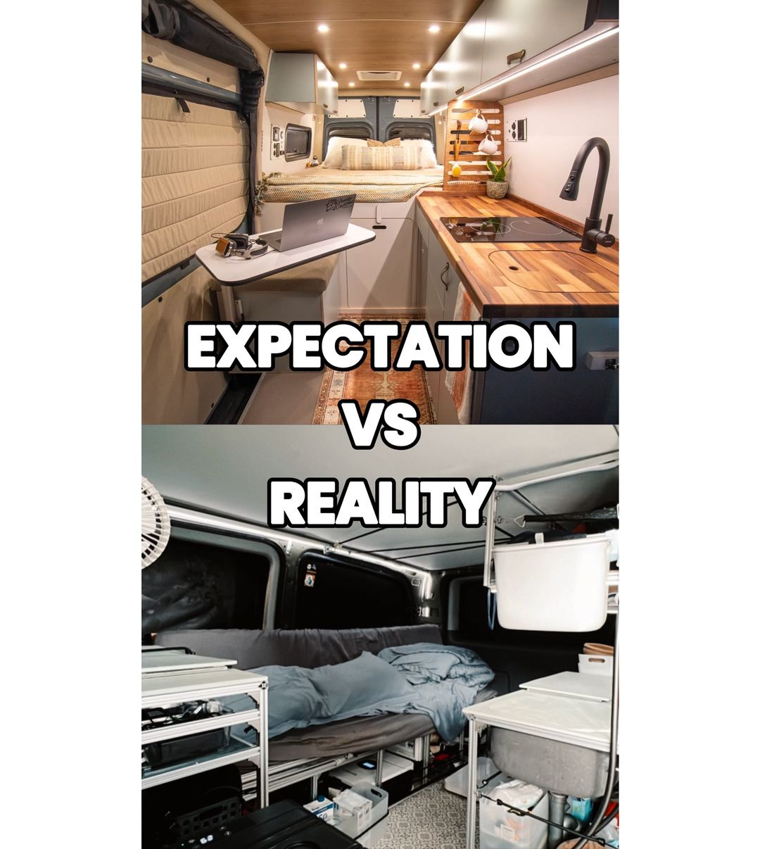 van life - expectations vs reality