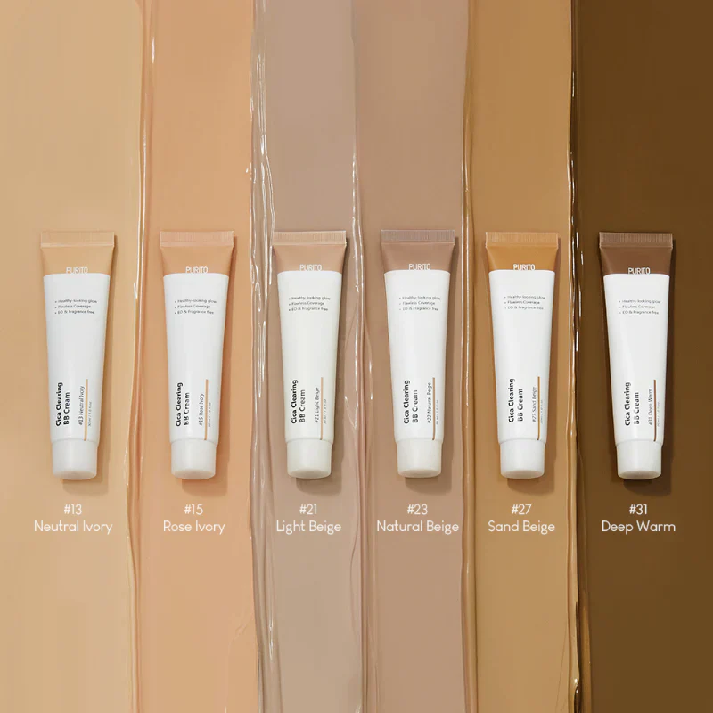 PURITO Cica Clearing BB Cream - best foundations for dry skin