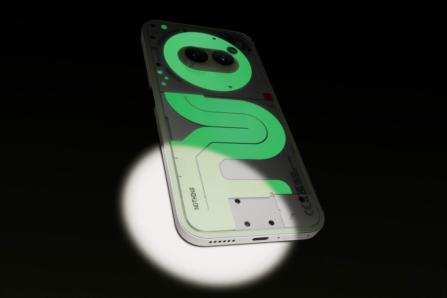 nothing phone 2(a) - glow in the dark