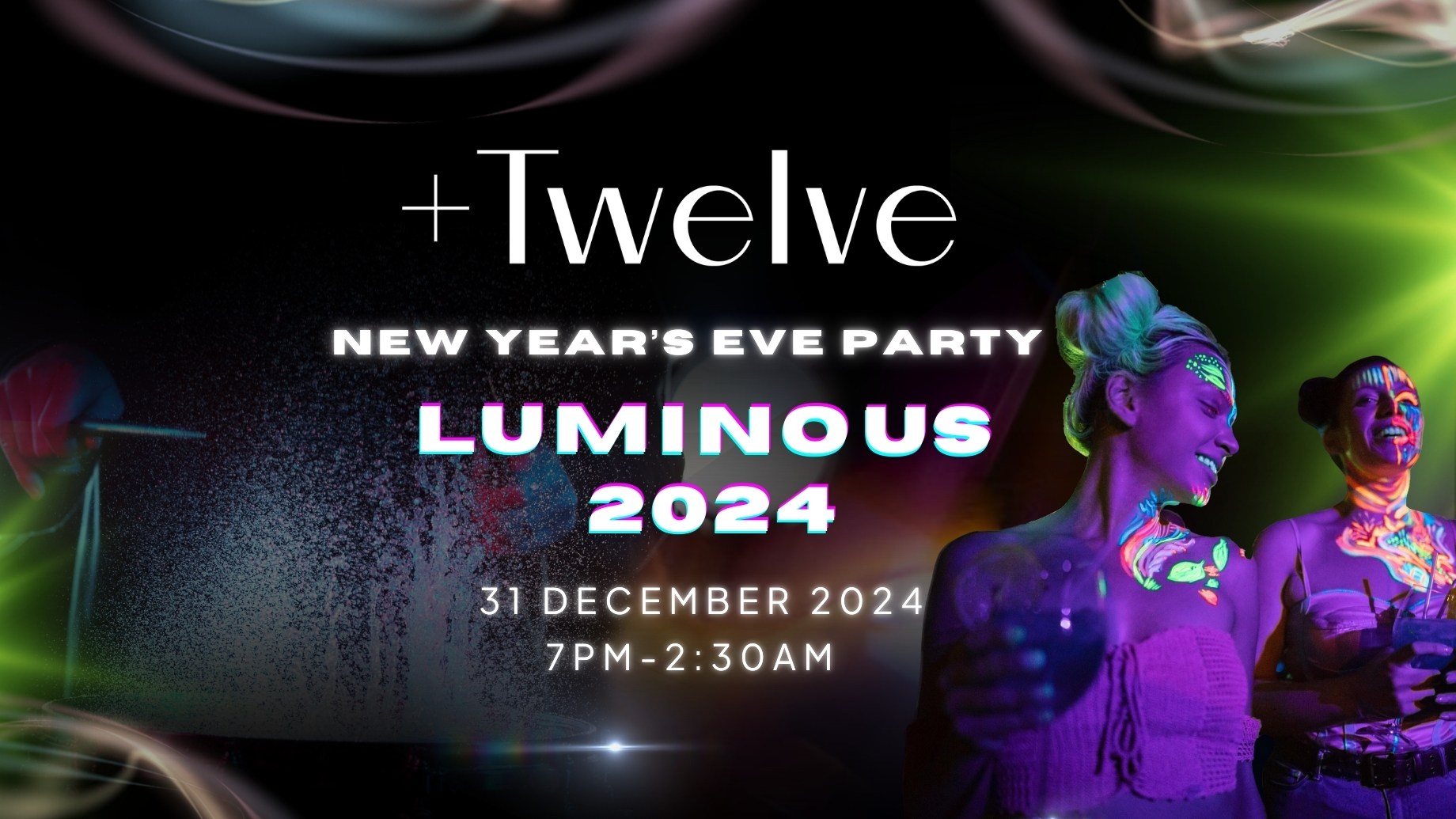 nye parties - luminous 2024