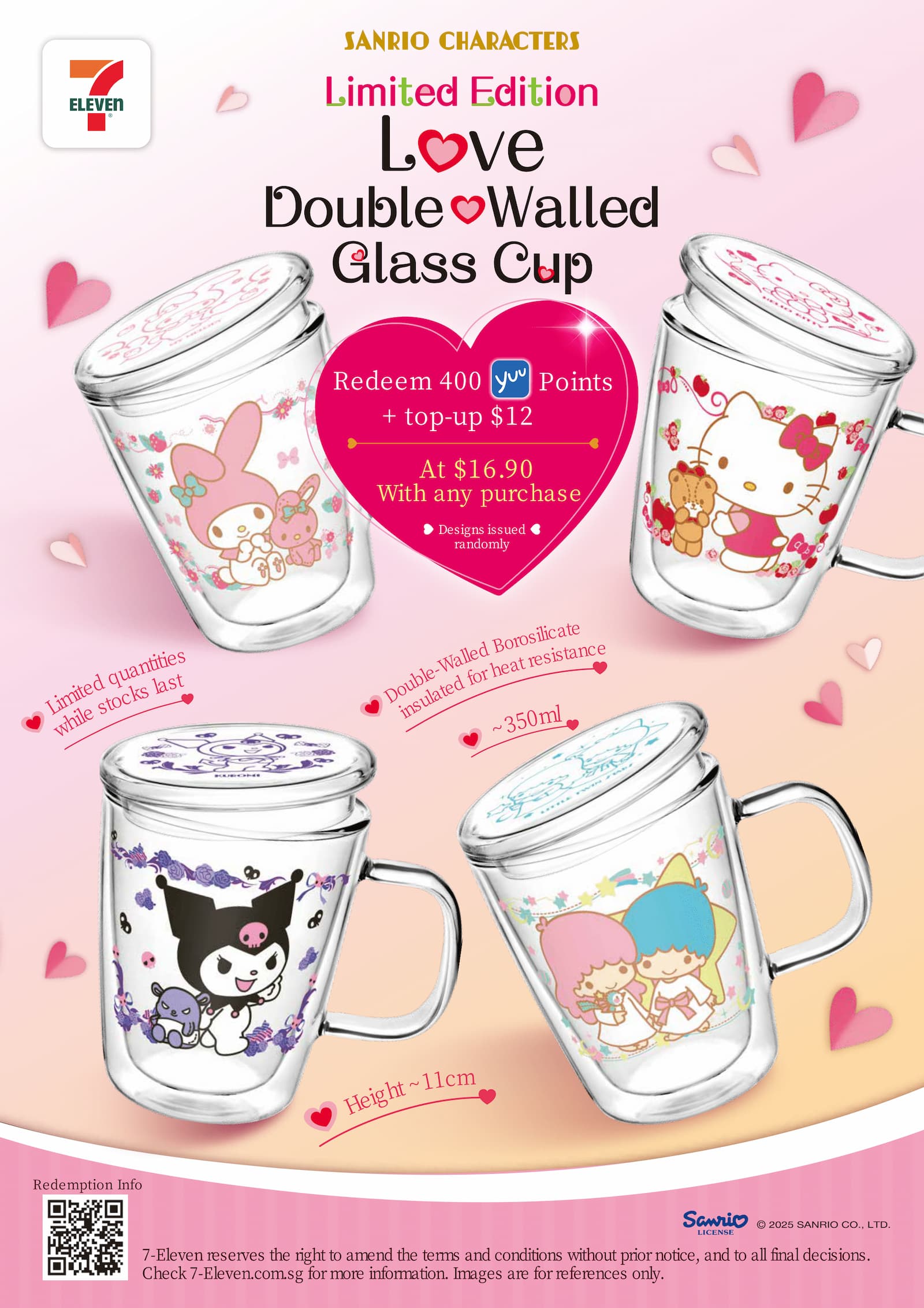 7-eleven sanrio - cups