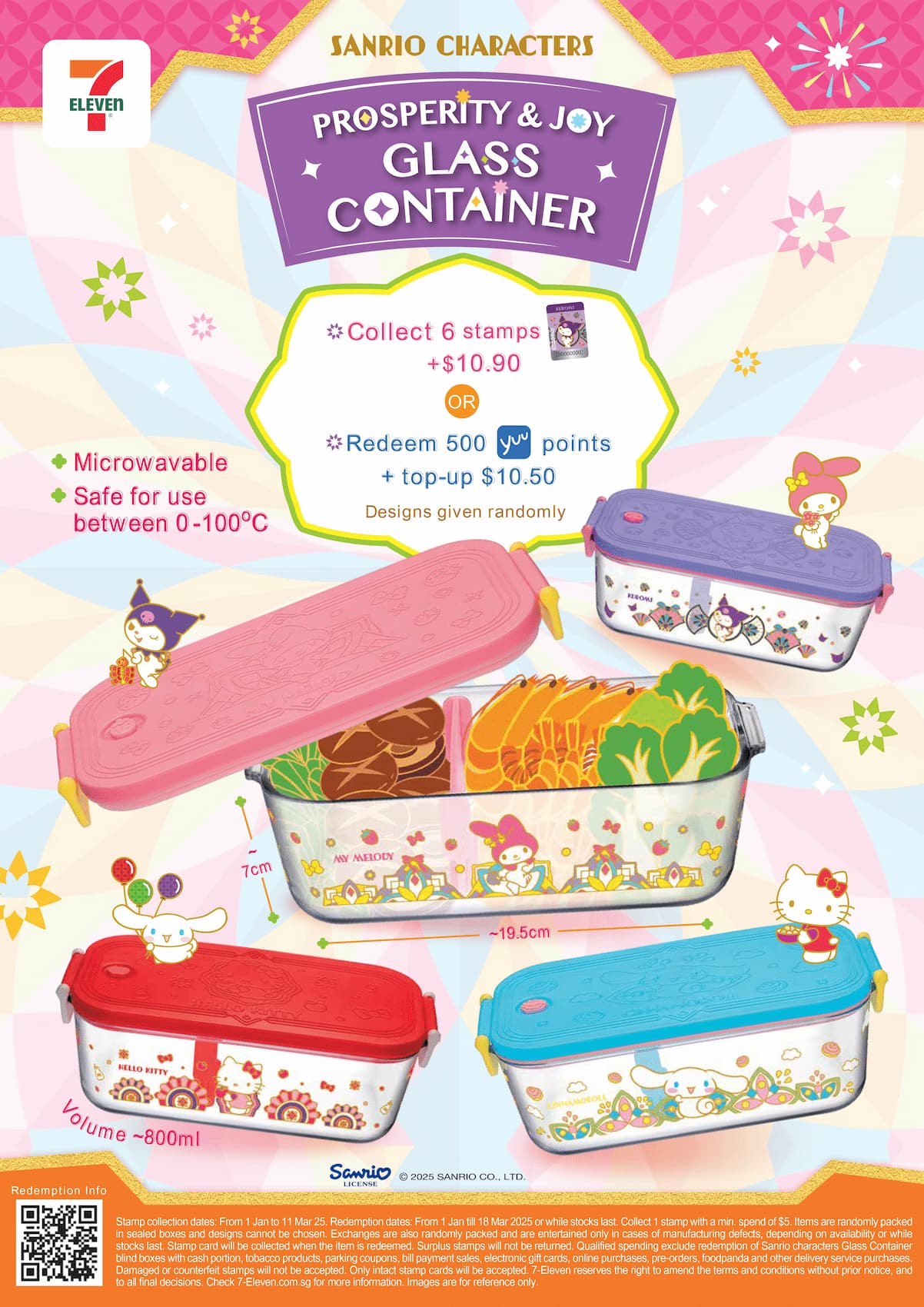 7-eleven sanrio - glass container redemption 