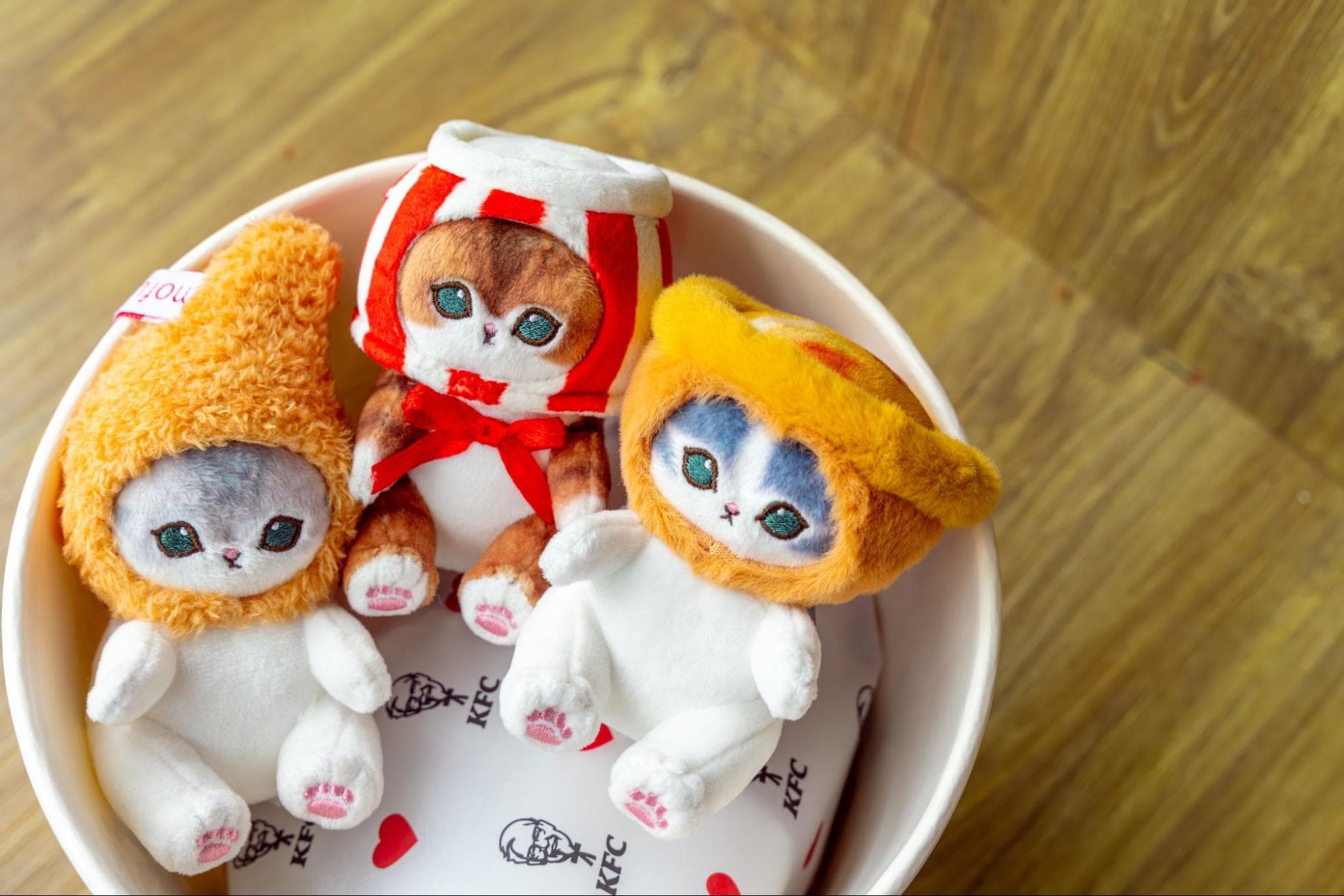 KFC x Mofusand Plushie Keychains