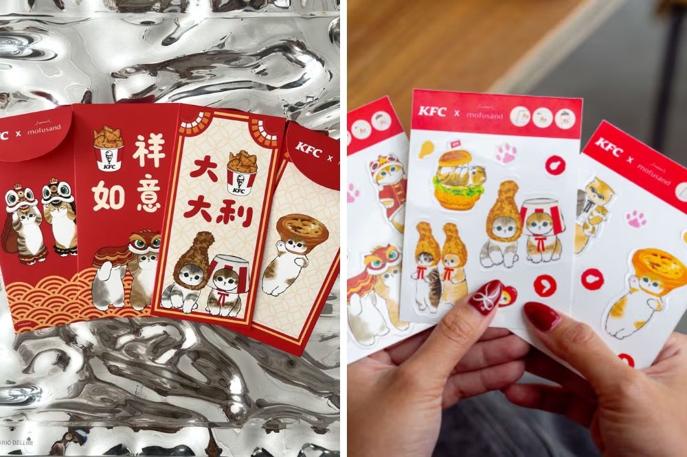 KFC x Mofusand red packets and stickers