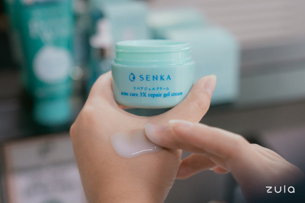 senka acne care 3x repair gel