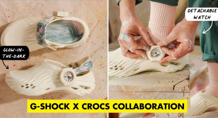 G-Shock x Crocs Releases Glow-In-The-Dark Clogs With Detachable Watch Buckles
