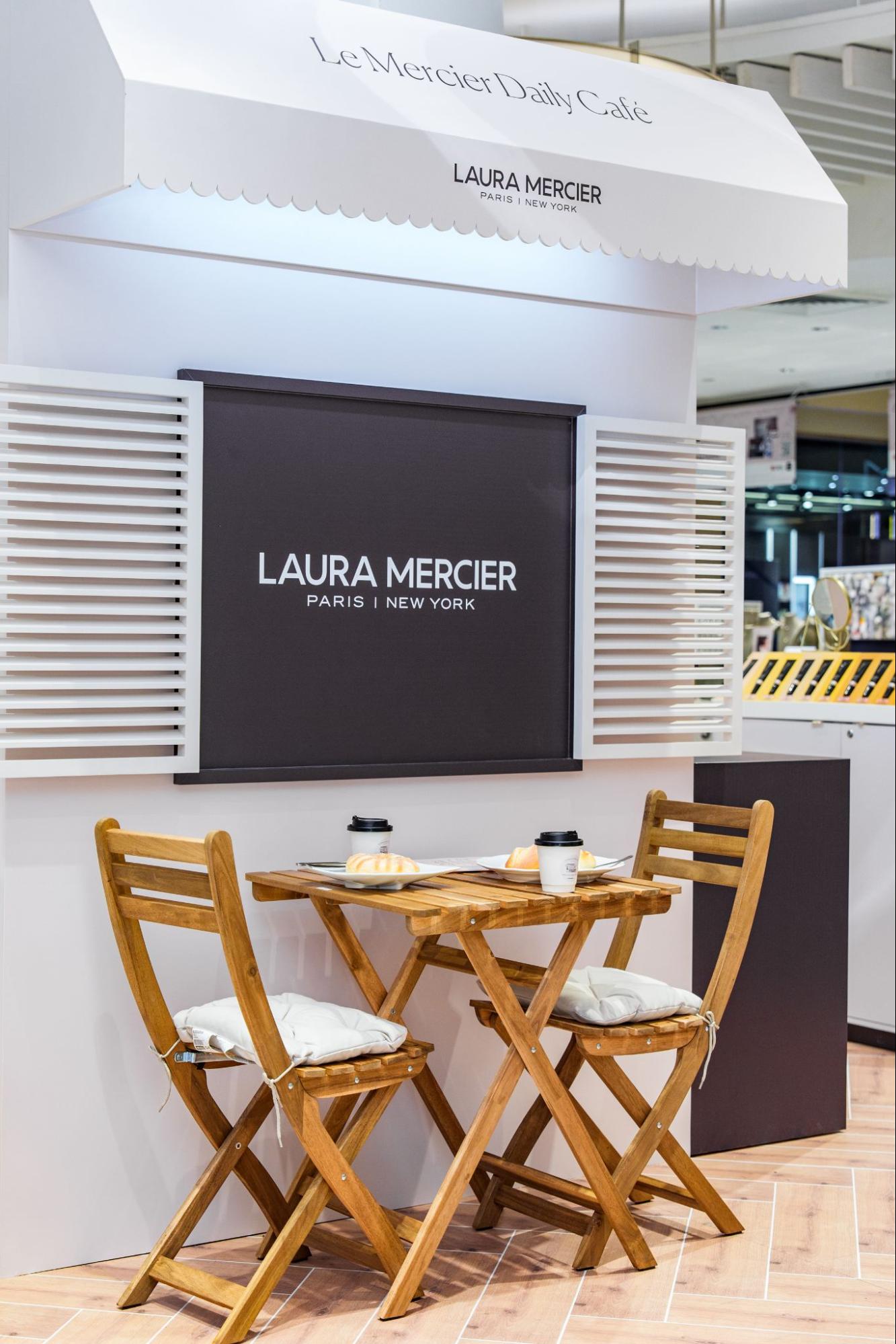 Laura Mercier Cafe Window Setup